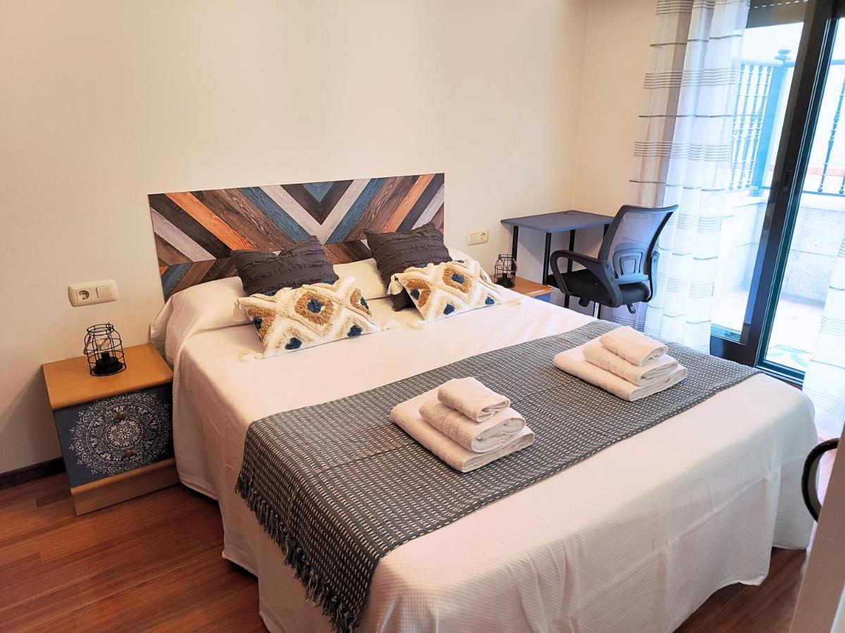 Bonito Apto Petfriendly Con Gran Terraza Y Parking Ideal Para Teletrabajar Vigo Ngoại thất bức ảnh